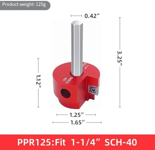 PVC Pipe Reamer Kit, 8PCS Aluminum Alloy, for 1/2-4 Inch Pipes, Effortlessly Removes PVC, CPVC, ABS Pipes from Fittings, Compatible with Standard Drills