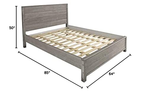 Camaflexi Baja Platform Bed, King Size, Grey #TOP1