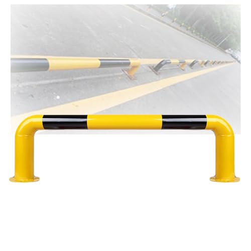 Poste de Seguridad de Acero Inoxidable, protección para plazas de Aparcamiento, Bloqueador de estacionamiento en Forma de U, para Entrada de escuelas y almacenes (Grosor: 0,2 cm, Largo: 100