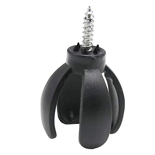 Histar 5Pcs Golf Ball Pick Up Retriever 4-Prong Golf Ball Retriever Black #TOP2