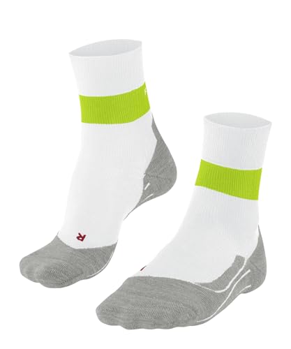 FALKE Men's RU Compression Stabilizing Running Socks, White (White 2007), 9-10