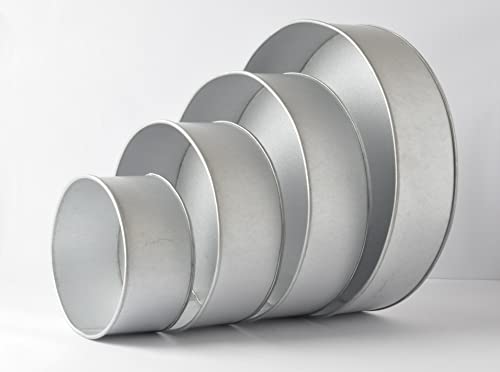 Ameritins Set Of 4 Round Cake Pans 6",8",10",12" - 3" Deep #TOP3