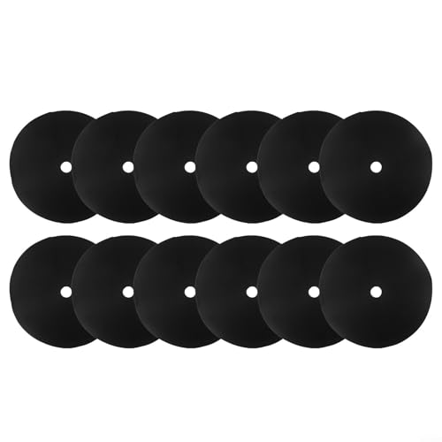 Gettimore Lot de 12 paillis en fibres pour arbre à anneaux, 62 cm de diamètre extérieur, paillis d'arbre pour anneau pour pots de fleurs, barrière ronde