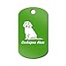 Cockapoo Mom Engraved Keychain/GI Tag Mister Petlife cockerpoo spoodle Green