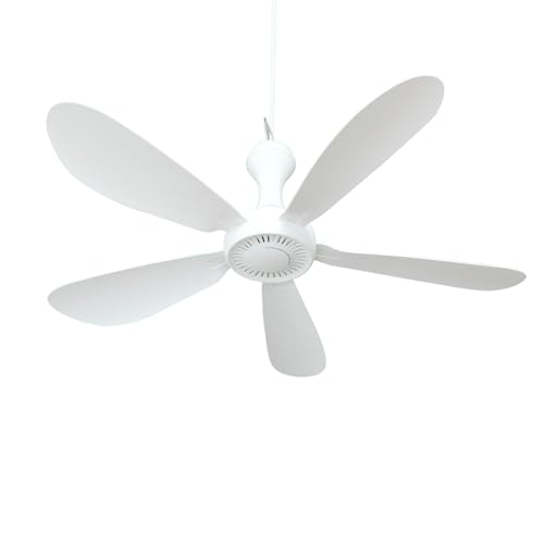 ISTRUESDA 28 Inch Ceiling Fan AC 110V Gazebo Fans Plug in Ceiling Fan Hanging Fan for Tent Bedroom Porch Small Room RV Garage Dorm