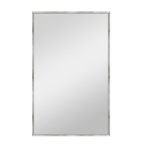 Image of MCS Micro Rope Front Loaded Wall Mirror, (30x48, Brushed Nickel)