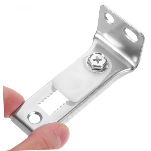 Set herrajes para puerta corrediza de clóset, kit de reparación con poleas y guías de acero inoxidable miniatura 4