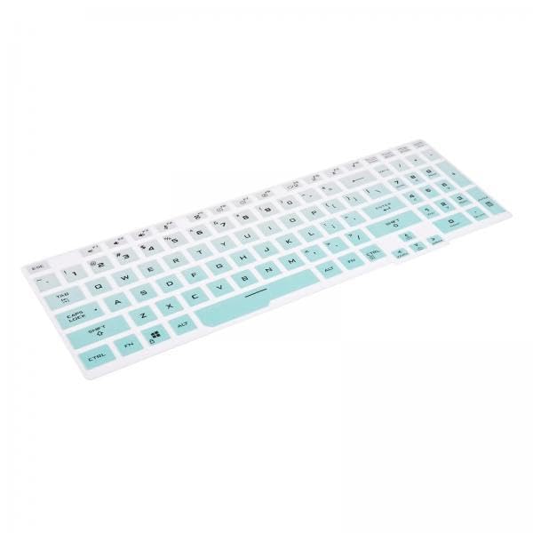 trendynest® 2xkeyboard protector skin universal for tuf gaming a15 laptop accessories gradient blue | laptop & desktop accessories | keyboard protectors