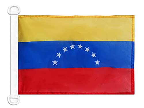 AZ FLAG - Venezuela Civil Ensign Nautical Flag - 18'' x 12'' - For Outdoor and Boat - Venezuelan merchant Banner Knitted Polyester with Two Plastic Rings - Vivid Colors - 12x18 in - 45x30 Cm — image 1