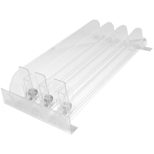 Pousseurs automatiques de rayons Yardenfun en plastique robuste transparent pour cosmétiques