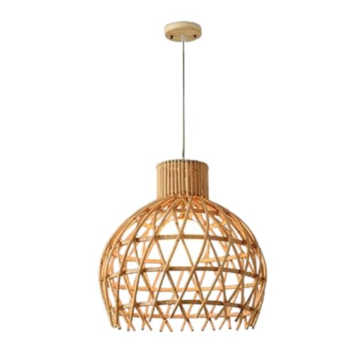 Lustre en osier de 50cm pour illuminer votre table à manger