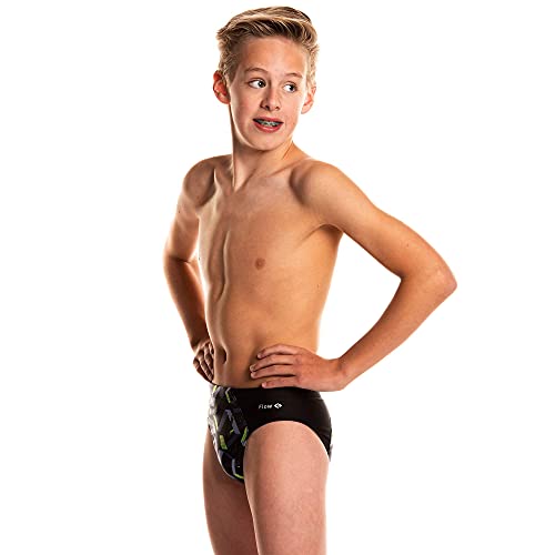 Flow Splice Swim Briefs - Boys Brief Style Swimsuit For Swimming Practice And Competition In Suit Size 21 To 32 (Galactic, 25) #TOP1