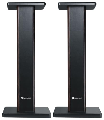 Pairrockvillerht28d28darkwoodgrainbookshelfhometheaterspeakerstands Urban Country Home Decor Pair rockville rht28d 28 dark wood grain bookshelf home theater speaker stands urban country home decor