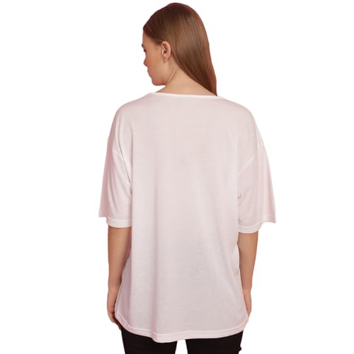 Image of Mack Jonney Printed Round Neck Cotton Regular Fit Oversize Half Sleeves Tshirt for Women(Pack of 3)-MACK631093