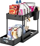 spülenschrank Leicht aufzubauen: Spülschrank Organizer hat vier zusätzlichen Haken und zwei hängbare Becher. Spülschrank Organizer misst 40 x 16.5 x 28.5cm. Putzmittel Organizer kann Ihren täglichen Aufbewahrungsbedarf im Bad, in der Küche oder in jeder Ecke erfüllen. Unser Kitchen Organizer ist einfach zu installieren. Sie können in wenigen Minuten einen aufgebauten Unterschrank Organizer bekommen. Waschbecken Regal lässt sich mit dm feuchten Tuch leicht reinigen.