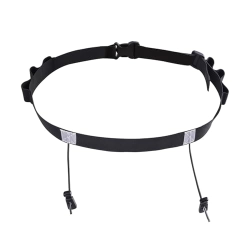Triathlon Startnummernband,Startnummernband Triathlon,Startnummernband,Startnummernhalter,Einstellbar Laufgürtel,Ring Running Belt,Marathon Laufgürtel,Für Radfahren,Triathlon,Marathon,Laufen,Schwarz