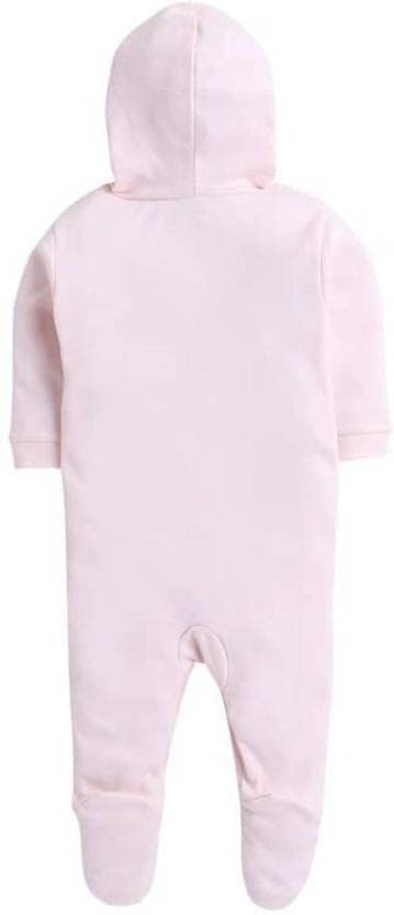 Image of Pooja Baby Front Open Full Sleeves Sleepsuit Hooded with Foot Easy Dressing and Diapering Romper Set of 2