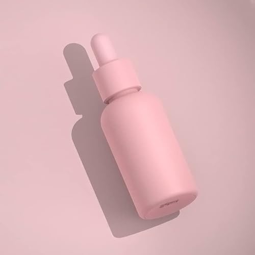 Seafulee 1Oz Pink Coated Glass Dropper Bottles (30Ml) With Glass Eye Droppers - Pack Of 6 #TOP3