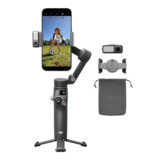 Osmo Mobile 8 Gimbal Stabilizer for Phone, Native Tracking with Audio & Lighting, 360° Pan Rotation, Built-in Extension Rod & Tripod, 10h Battery, Extension Rod, Robust 3-Axis Stabilization