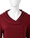 VALOLIA Long Sweaters To Wear With Leggings Fall Outfits For Women 2025 Winter Clothing Long Sleeve Shirts for Women Red X-Large