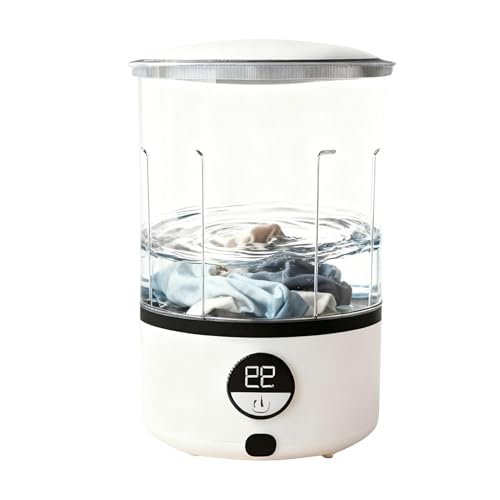 Lavadora Portátil - Mini Lavadora De 14 Cm, Limpieza De Ahorro De Energía Inalámbrica, Lavadora De Ropa Eléctrica Portátil, Aparato De Ropa Con Cubo De Taza De 1,5 L Para Appar