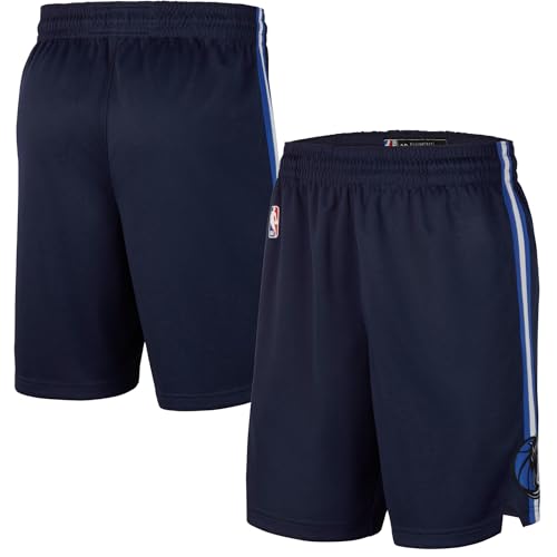 Short Dallas Mavericks enfant bleu marine pour l'entraînement de basket