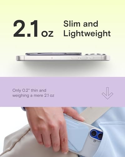 Image of MOFT Magnetic Wallet Stand Compatible with iPhone 16 /15 /14 /13 /12 Series, Angle Adjustment & MOVAS Phone Stand, Light Peony