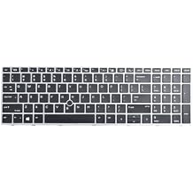 New Replacement Keyboard Compatible with HP ZBOOK 15 G5 G6 17 G5 G6 L29635-001 L12765-001 L28407-001 with Backlit with Pointer