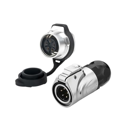 Conector LP16 de 5 pines impermeable para panel roscado con enchufe de aviación metálico 2