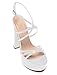 Eldof Womens Strappy High Heel Sandals Platform Chuncky Heel 6
