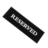 WEKADRIN Reservierte Tischkarten Schwarze Tischschilder für Hochzeiten und Restaurants Vielseitig Einsetzbar Wiederverwendbar Design für Veranstaltungen und Empfänge
