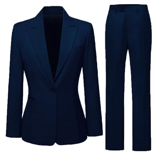 Women's Suits 2 Piece Pants Suit for Women Business Work Solid One Button Womens Suit Blazer Office Lady Outfits Suit3