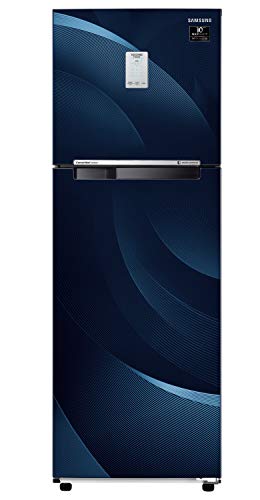 Image of Samsung 265 L 3 Star Inverter Frost Free Double Door Refrigerator(RT30A3A234U /HL,Rythmic Twirl BLUE)