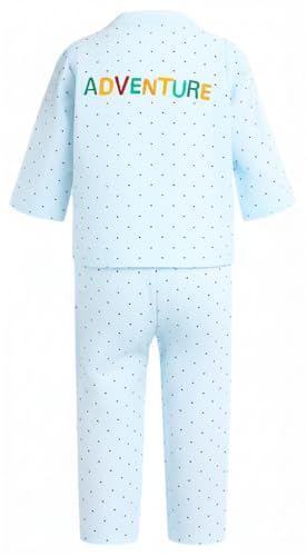 Image of Tiny Tooth Baby's Boy's Girl's Full Sleeves Cotton Dress, Vests, Jhabla, T-Shirt with Pyjama Pant Dress Combo Set for Infant Toddler New Born Baby Clothes
