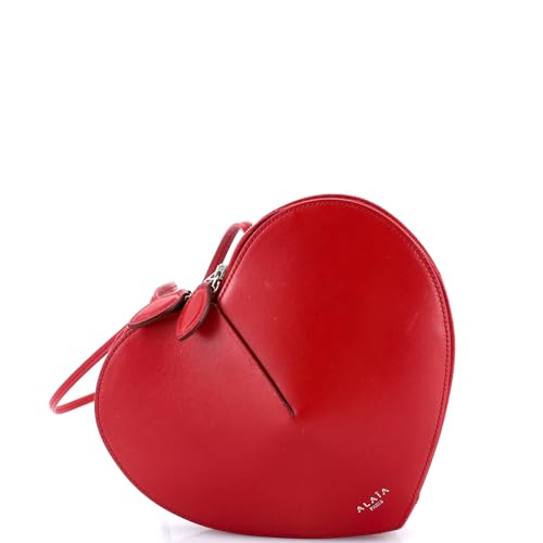 Pre-Loved Le Coeur Shoulder Bag Leather, Red