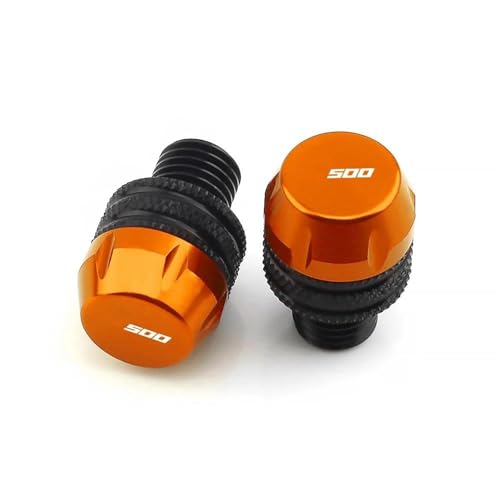 Bouchons de rétroviseur look épuré pour balades en Honda CB500F orange