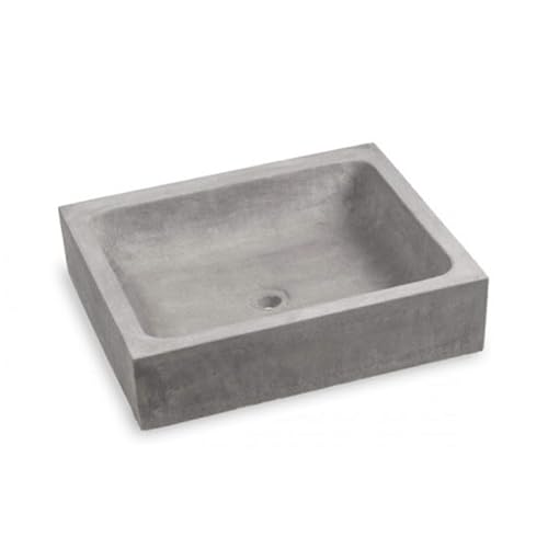Evier vasque rectangulaire béton – Couleur Gris RAL 7005 – Pour extérieur