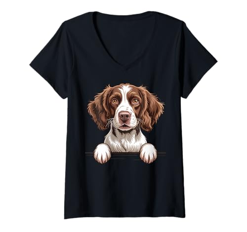 Un divertente Springer Spaniel inglese che sbircia la testa per salutarci. Ideale per qualsiasi mamma Springer Spaniel inglese, papà, proprietario di animali domestici o amante dei cani.