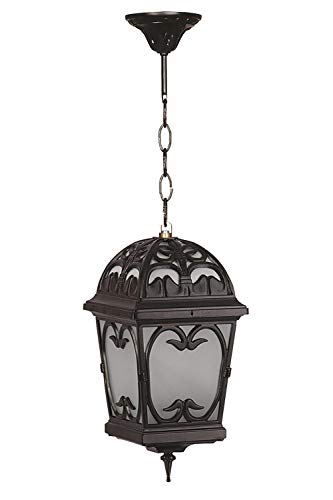AVONNI BFE-68012-BSY-OP Black Electrostatic Powder Coating Outdoor Lighting, E27, Aluminium, Glass, 33cm