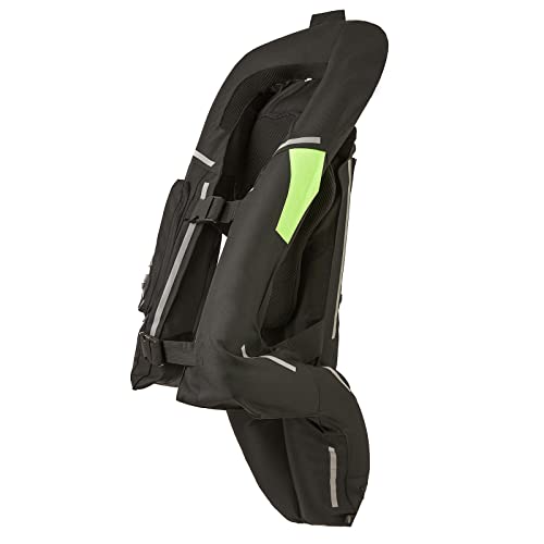 UrCreat Chaleco Airbag Moto para Mujer y Hombre, Airbag Moto para Toda la Temporada con Tira Reflectante, Chaleco Airbag con Protección del Cóccix y Protector de Espalda, para Motocicleta (L, Negro) Cover