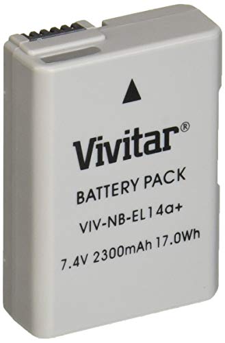 Vivitar EN-EL14 / EN-EL14a Ultra High Capacity 2300mAh Li-ion Battery for NIKON DSLR
