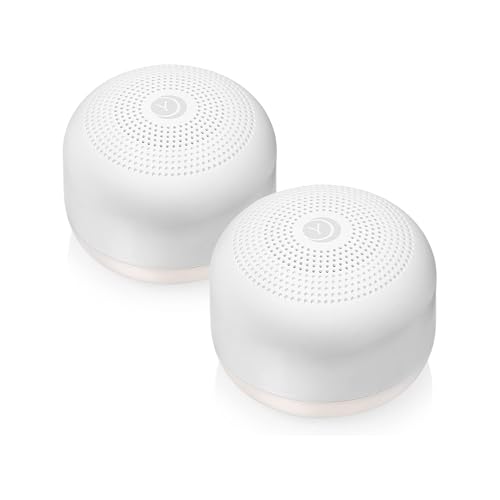 Yogasleep Travel Mini Portable White Noise Machine — Rechargeable & Dimmable Night Light (2-Pack)
