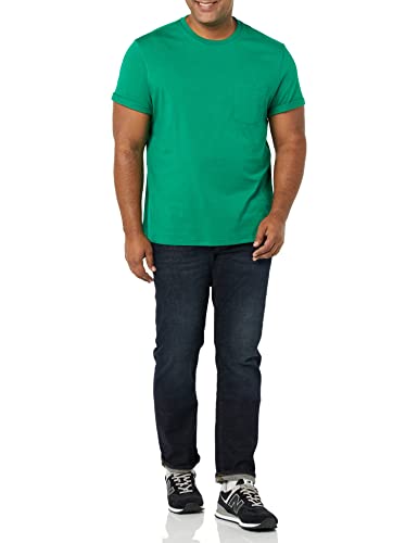 Image of Amazon Essentials Men's Short-Sleeve Crewneck Pocket T-Shirts, Pack of 2
