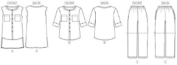 Vogue Patterns V8912 Misses' Top, Shorts and Pants Sewing Template, Size B5 (8-10-12-14-16)