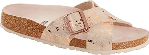 Birkenstock Women's Siena Vintage Leather sandal, Copper, 40 N EU