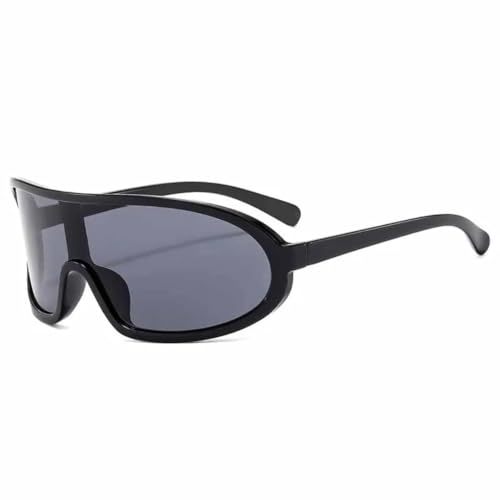 Lunettes de soleil Steampunk femmes et hommes style sport une pièce