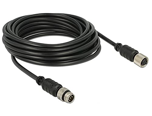 Navilock 62974 Cable Serie Negro 5m M8 - Cables Serie (Negro, 5m, M8, M8, M8, Male Connector/Female Connector, Negro) Cover