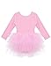 ranrann Vestido de Danza Ballet Manga Larga para Niña Maillot de Gimnasia...