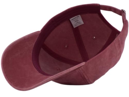 Image of TSSGBL Vintage Cotton Washed Baseball Cap S to XXL Unstructured Low Profile Adjustable Distressed Dad Hat for Men Women