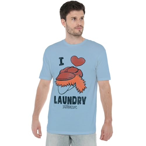 T-shirt Fraggle Rock Laundry Lover en coton mixte bleu clair